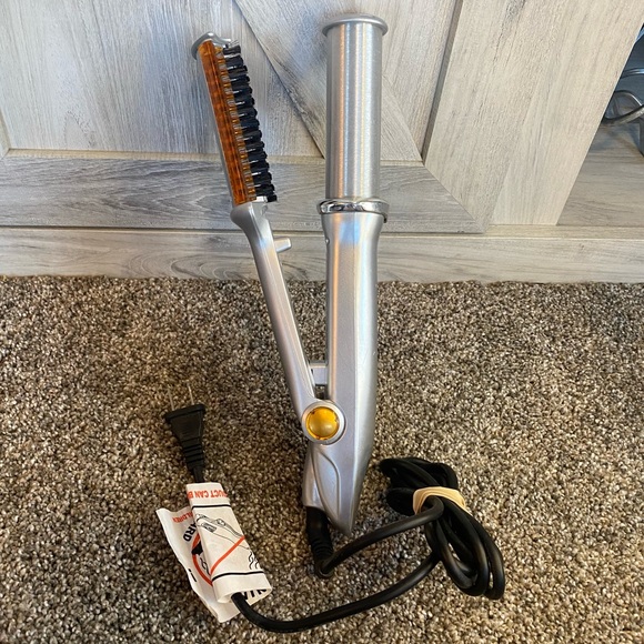 2 IN 1 HAIR ROTATING CERAMIC CURLER AND ROTATING HAIR STRAIGHTENER - Picture 3 of 6